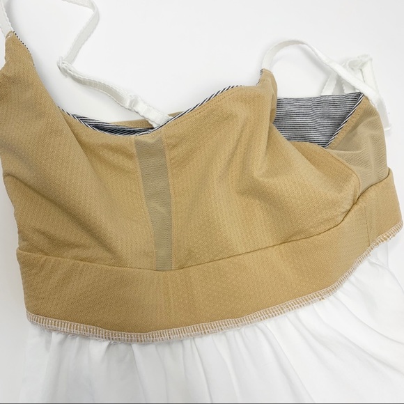 SOLD Lululemon White Striped Built In Bra - Picture 6 of 7